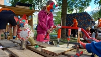 Kinder bauen ihre Stadt der Zukunft- Tag 5 Bauspiel-Woche im Dreke-Ring